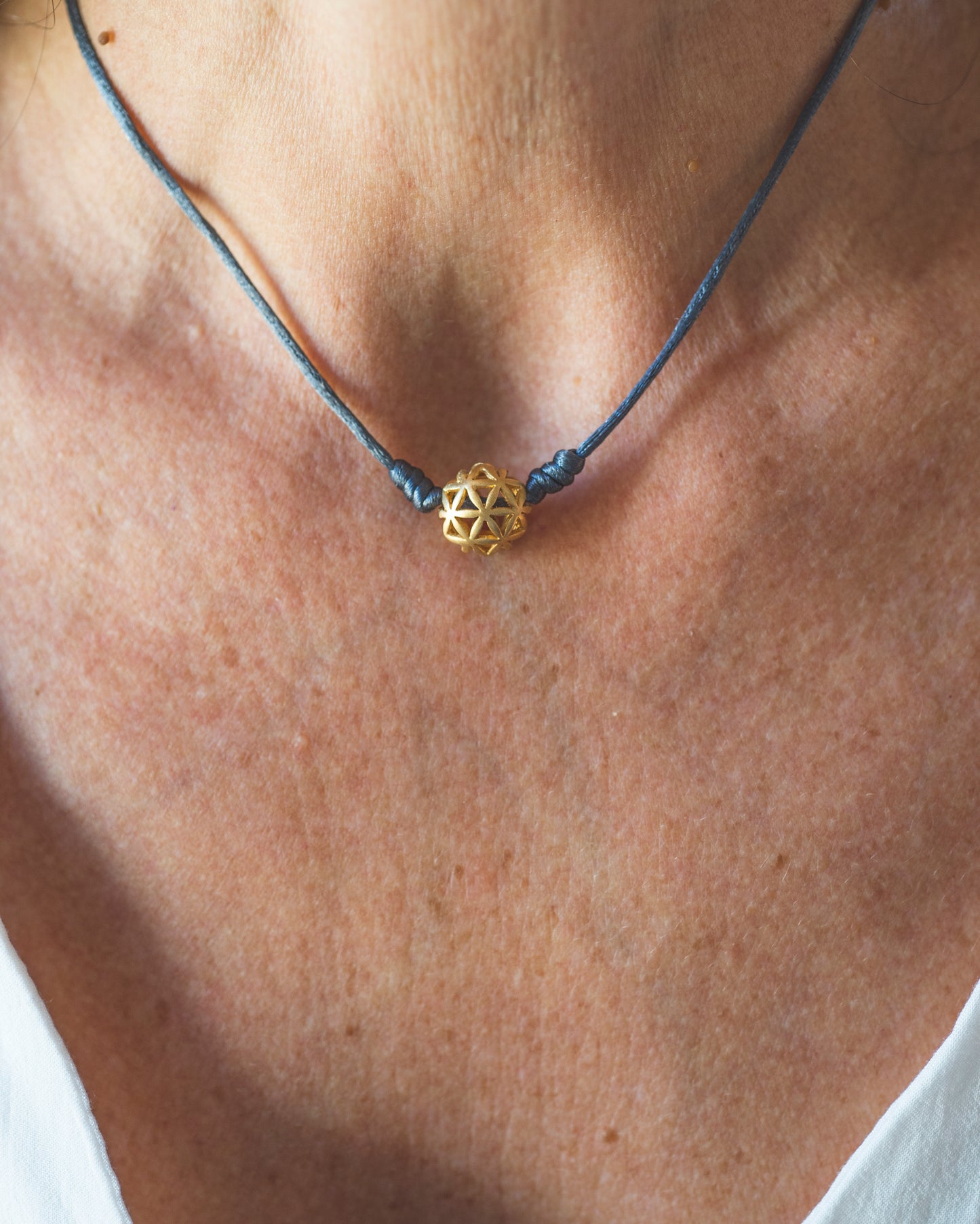 Seed Of Life gold Harmony Ball small Pendant‏