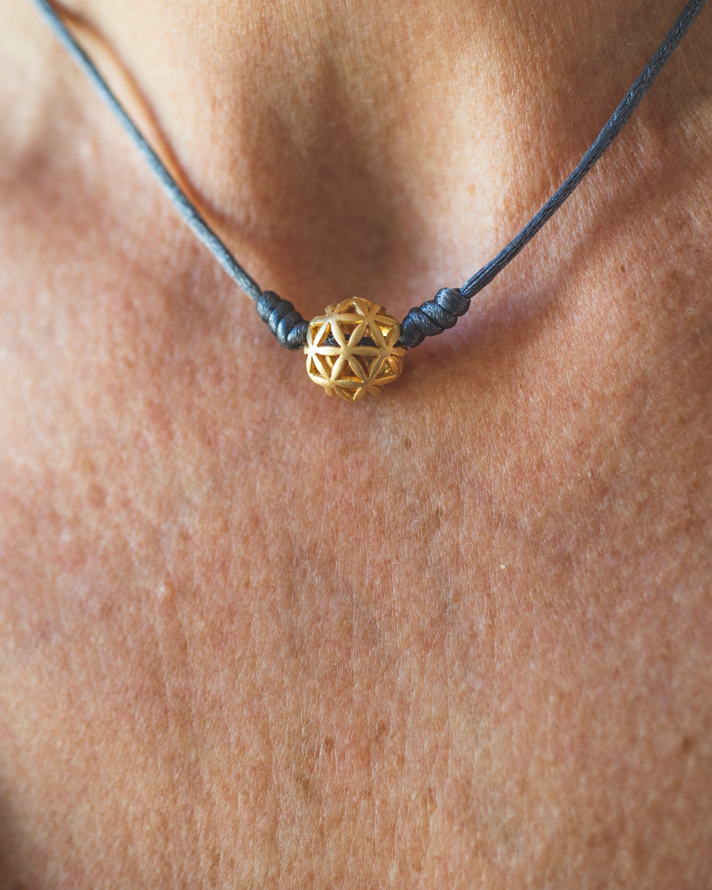 Seed Of Life gold Harmony Ball small Pendant‏